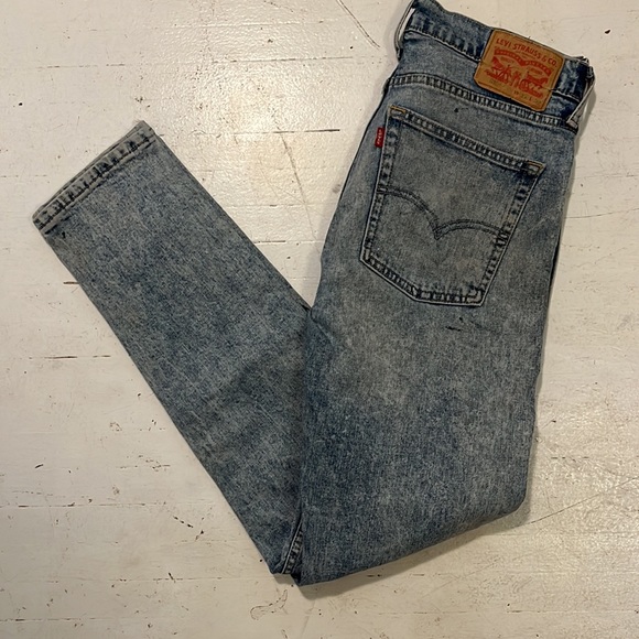 Acid Wash Paint Distressed Levi’s 510 32W X 32 L - Picture 6 of 8